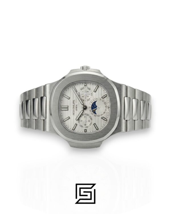 Patek Philippe Nautilus Perpetual Calendar – White Dial – Japanese Automatic Chronograph – Stainless Steel Bracelet