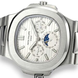 Patek Philippe Nautilus Perpetual Calendar – White Dial – Japanese Automatic Chronograph – Stainless Steel Bracelet - Image 2