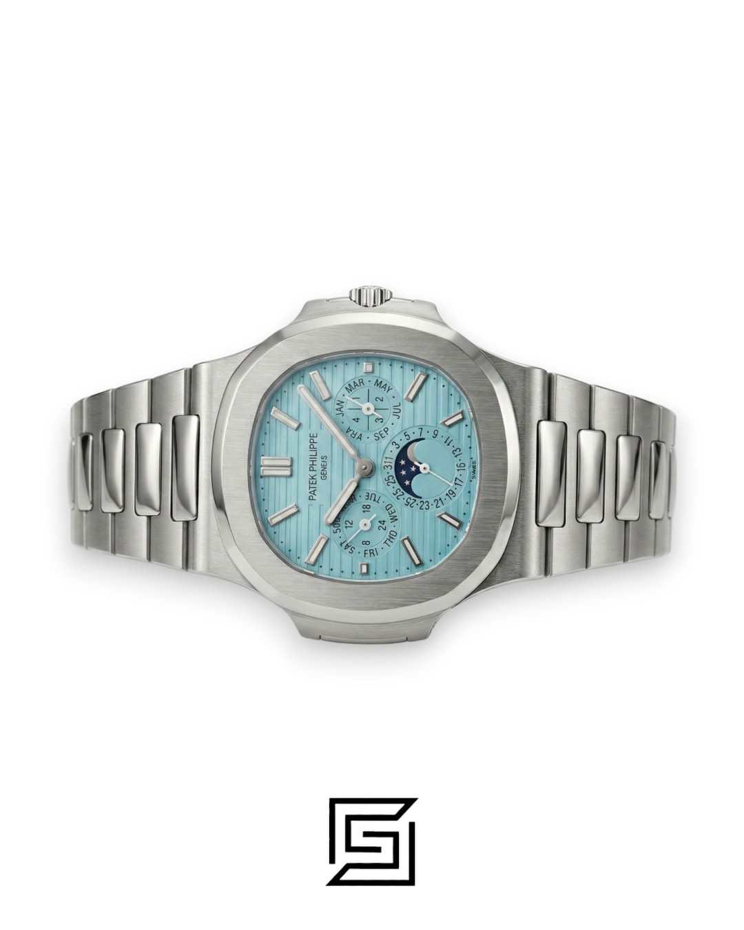 Patek Philippe Nautilus Perpetual Calendar – Tiffany Dial – Japanese Automatic Chronograph – Stainless Steel Bracelet - Image 4