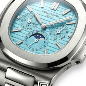 Patek Philippe Nautilus Perpetual Calendar – Tiffany Dial – Japanese Automatic Chronograph – Stainless Steel Bracelet - Image 2