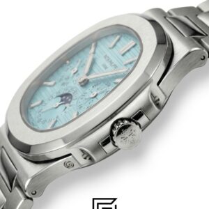 Patek Philippe Nautilus Perpetual Calendar – Tiffany Dial – Japanese Automatic Chronograph – Stainless Steel Bracelet - Image 3