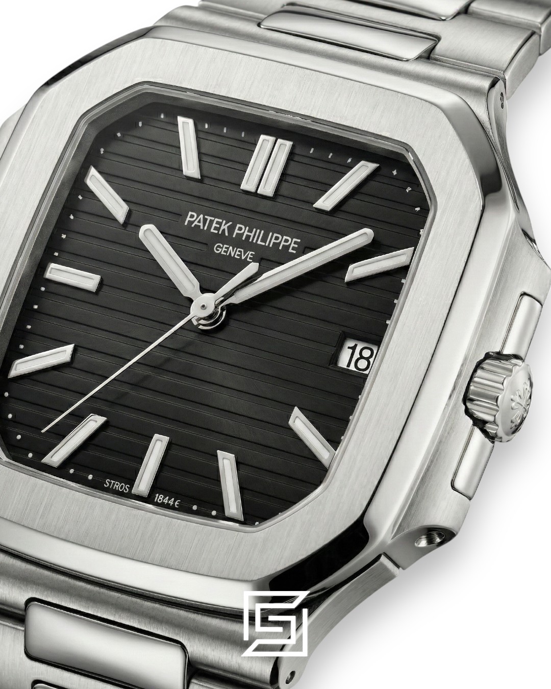 Patek Philippe Cubitus – Japanese Automatic – Black Dial – Stainless Steel Bracelet - Image 2