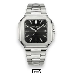 Patek Philippe Cubitus – Japanese Automatic – Black Dial – Stainless Steel Bracelet - Image 1