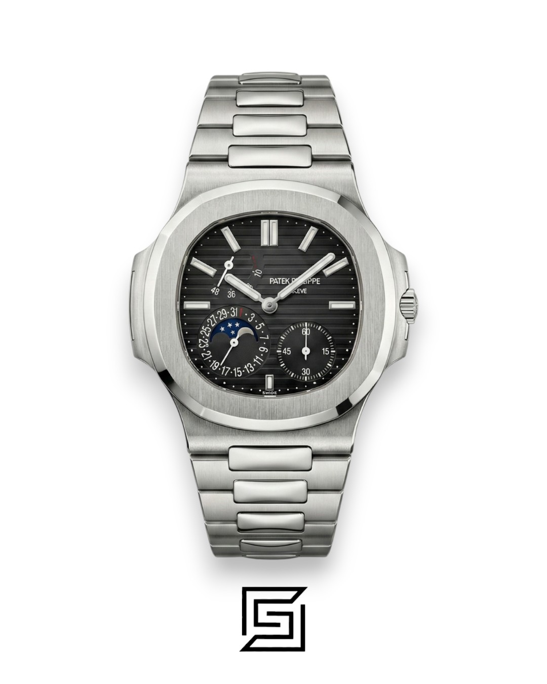 Patek Philippe Grand Complication – Japanese Automatic – Black Dial – Stainless Steel Bracelet - Image 1