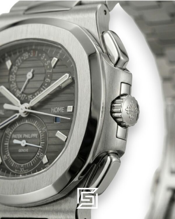 Patek Philippe Nautilus Travel Time – Grey Dial – Japanese Automatic Chronograph – Stainless Steel Bracelet