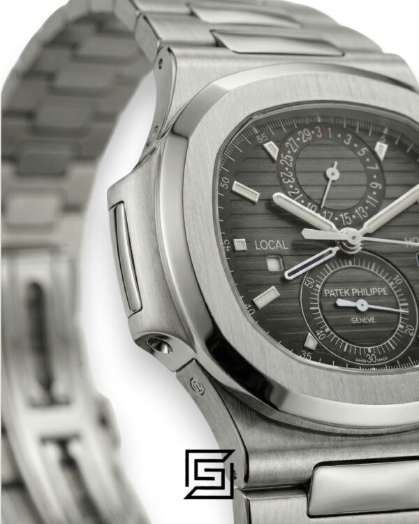 Patek Philippe Nautilus Travel Time – Grey Dial – Japanese Automatic Chronograph – Stainless Steel Bracelet