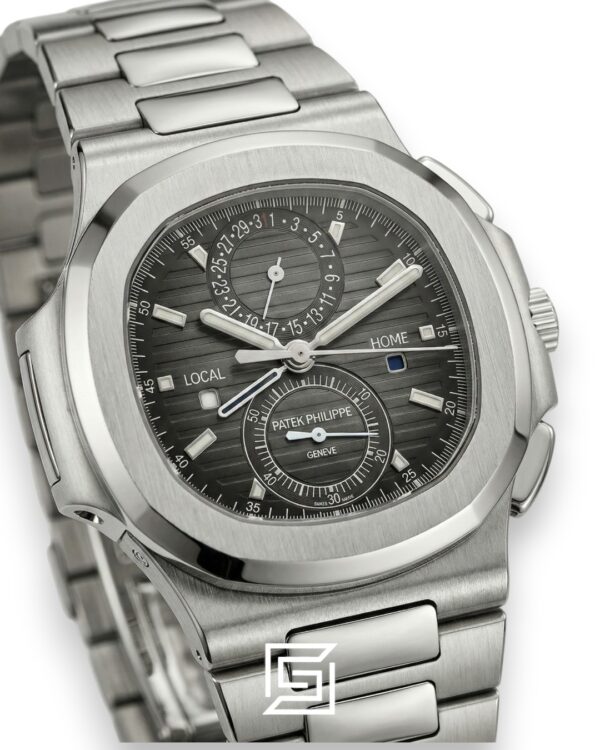 Patek Philippe Nautilus Travel Time – Grey Dial – Japanese Automatic Chronograph – Stainless Steel Bracelet