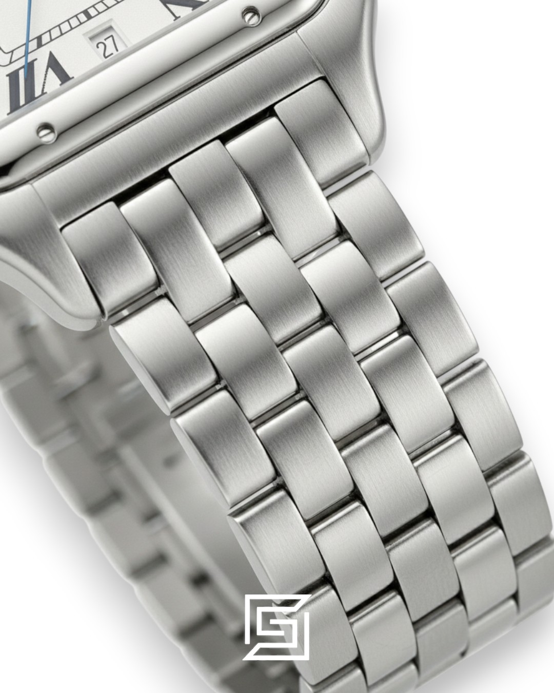 Cartier Santos Stainless Steel White Dial – Japanese Automatic Movement (30mm) - Image 3