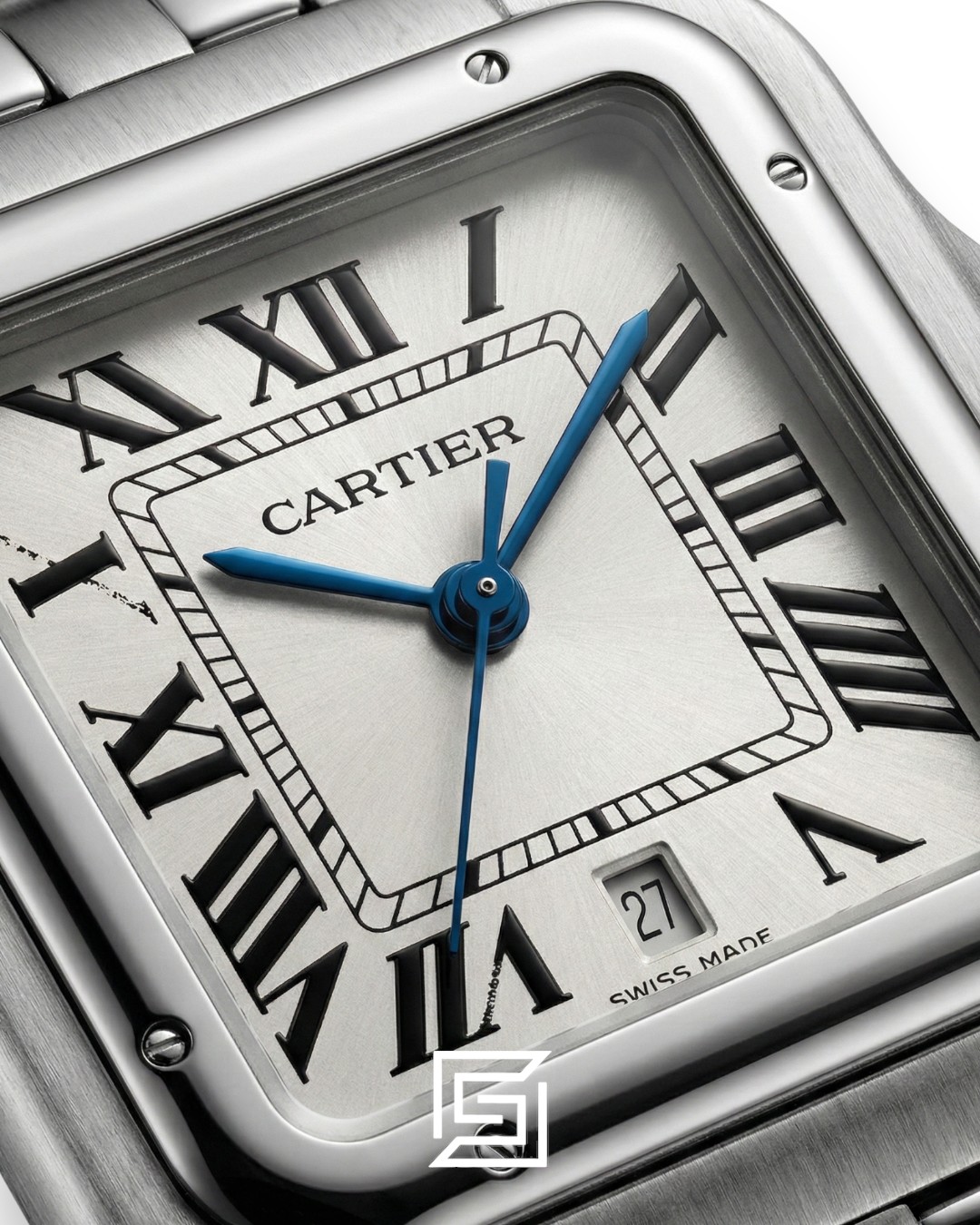 Cartier Santos Stainless Steel White Dial – Japanese Automatic Movement (30mm) - Image 2