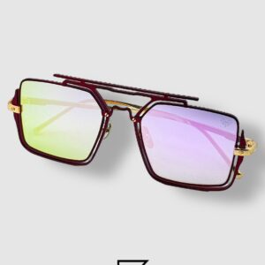 Vysen The Marcus - MA4 Shiny Rose Gold x Red Frame Pink Mirror Lenses - Image 3