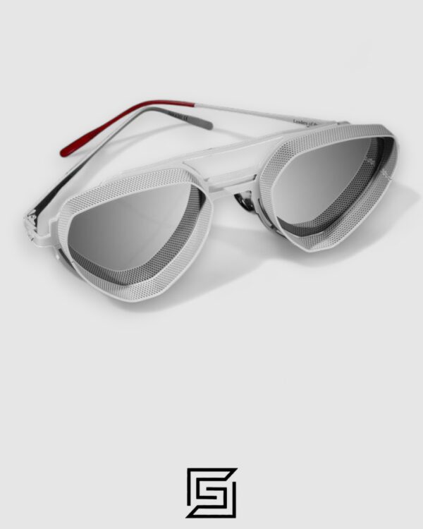 Vysen Enzo - EZ8 White Frame Silver Mirror Leanses