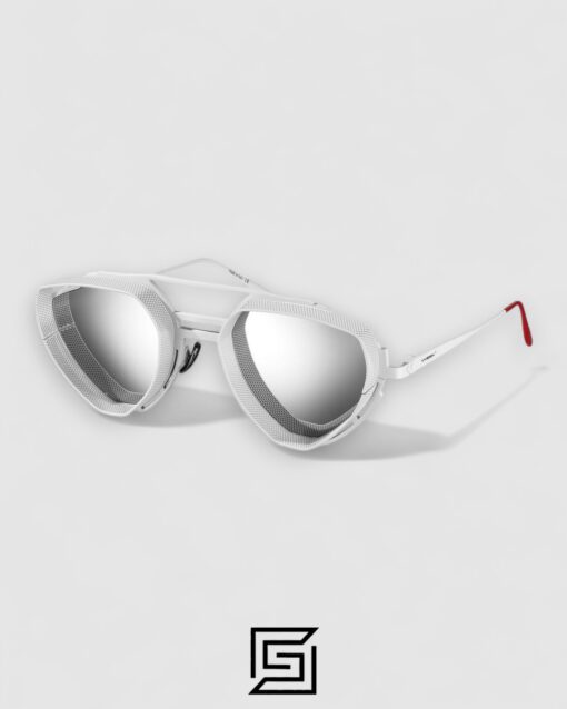 Vysen Enzo - EZ8 White Frame Silver Mirror Leanses