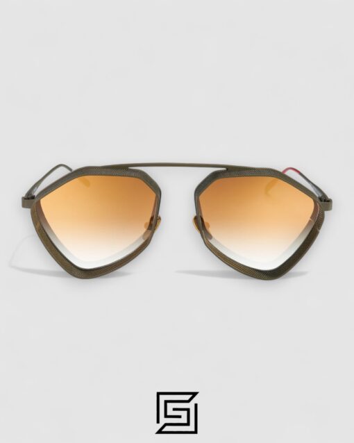 Alternative view of Vysen The Ezy - E2 Dark Military Green Matte Frame Gold Gradient Lenses