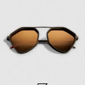 Vysen The Ezy - E2 Dark Military Green Matte Frame Gold Gradient Lenses - Image 3