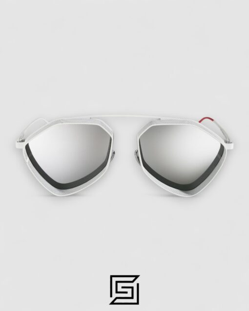 Alternative view of Vysen The Ezy - E7 White Matte Frame Silver Mirror Leanses Limited Edition