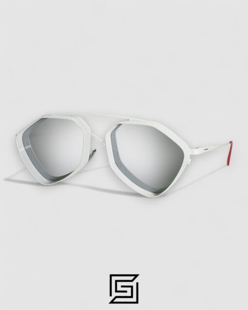 Vysen The Ezy - E7 White Matte Frame Silver Mirror Leanses Limited Edition