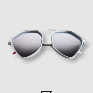 Vysen The Ezy - E7 White Matte Frame Silver Mirror Leanses Limited Edition - Image 3