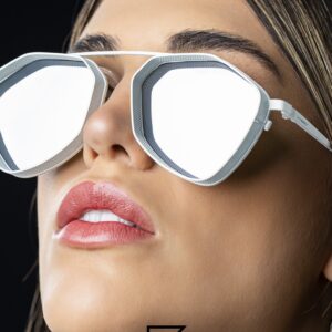 Vysen The Ezy - E7 White Matte Frame Silver Mirror Leanses Limited Edition - Image 6