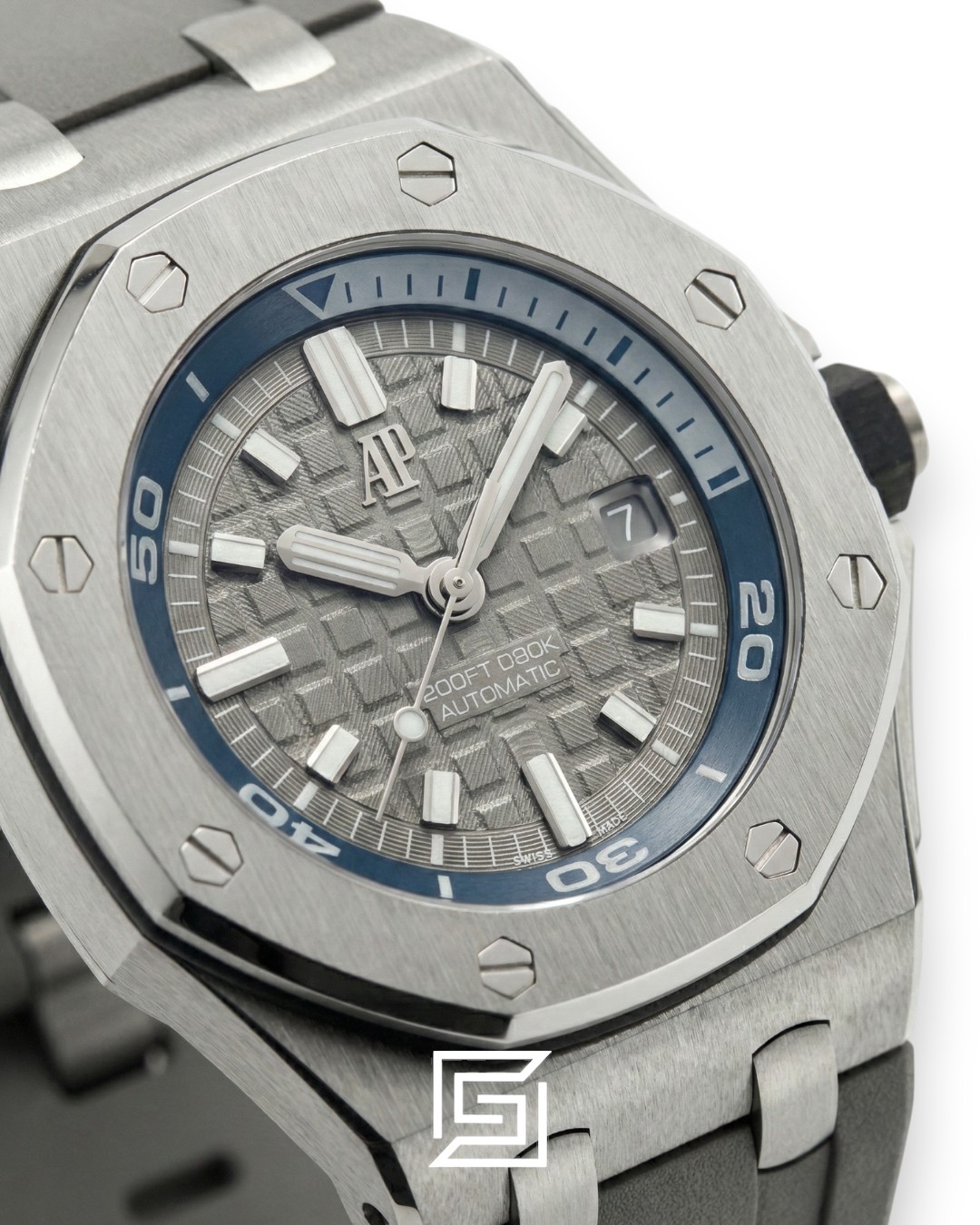 ⁦Royal oak offshore WF0851 automatic flat-r/grey - grey⁩ - الصورة ⁦2⁩