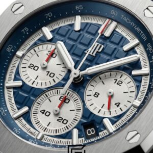 Audemars Piguet Royal Oak Offshore Chronograph Blue Dial Silver Bezel - Image 2