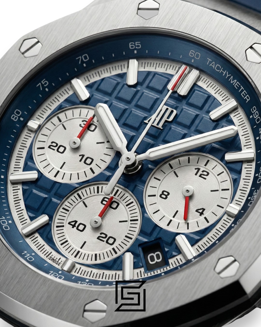 Audemars Piguet Royal Oak Offshore Chronograph Blue Dial Silver Bezel - Image 2