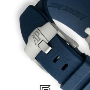 Audemars Piguet Royal Oak Offshore Chronograph Blue Dial Silver Bezel - Image 3