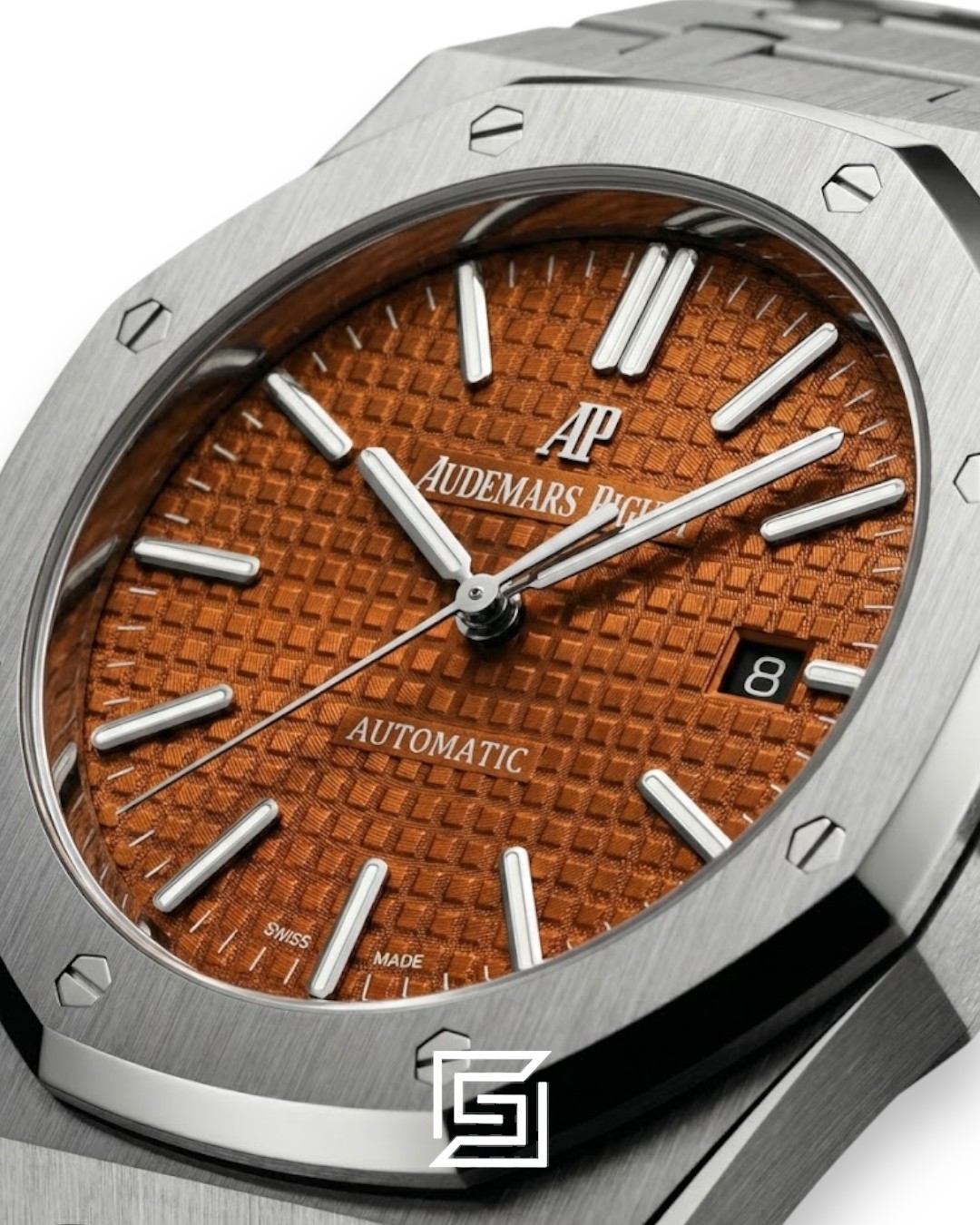 ⁦Royal Oak WF0851 Automatic Stainless Steel 316 with Brown Flat Tapisserie Dial⁩ - الصورة ⁦2⁩