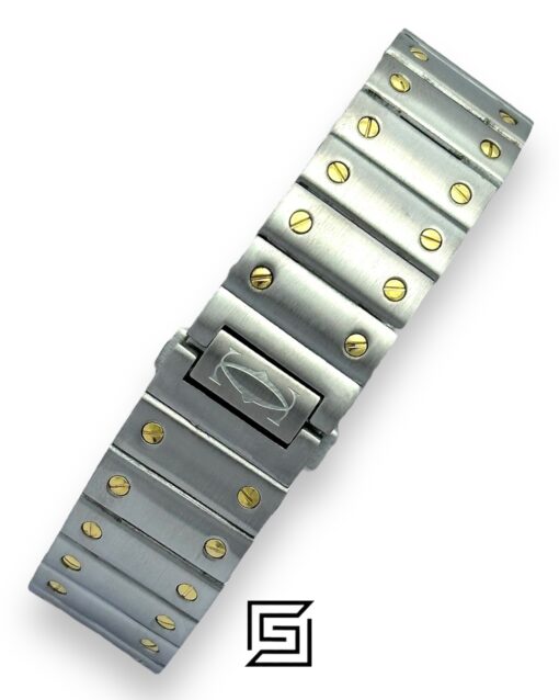 Alternative view of Cartier Santos 3241983 Automatic Black Roman Dial – Two-Tone Steel Silver x  Gold