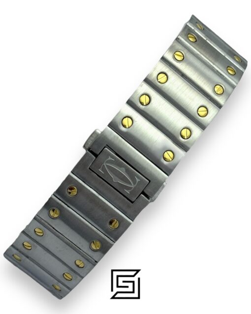 Alternative view of Cartier Santos 3241983 Automatic White Roman Dial – Two-Tone Steel Silver x Gold