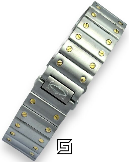 Alternative view of Cartier Santos 3241983 Automatic Green Roman Dial – Two-Tone Steel  Gold x Silver