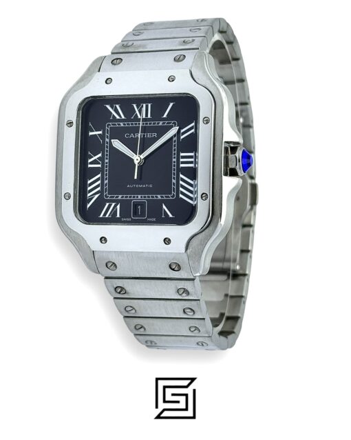 Cartier Santos 3241983 Automatic Black Roman Dial – Stainless Steel