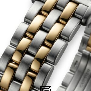 ⁦Cartier Santos 644329 Quartz White Roman Dial Two-Tone - 42mm⁩ - الصورة ⁦3⁩