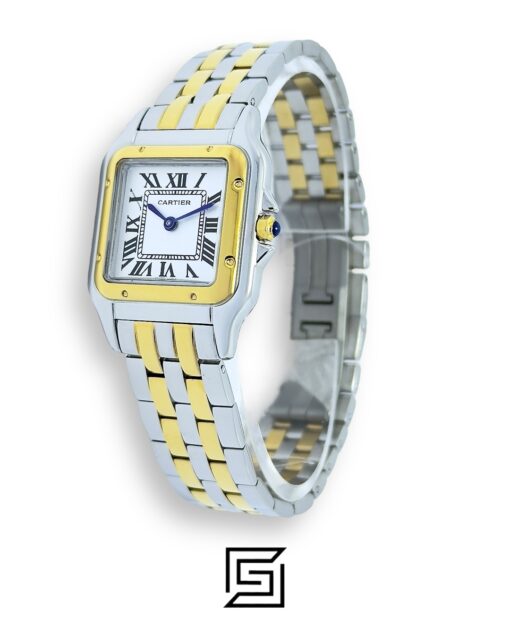 Cartier Santos 644329 Quartz White Roman Dial – Two-Tone Steel Silver x Gold 30mm