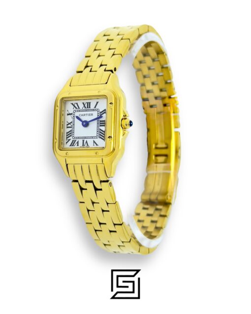 Cartier Santos 644329 Quartz White Roman Dial – Full Gold 25mm