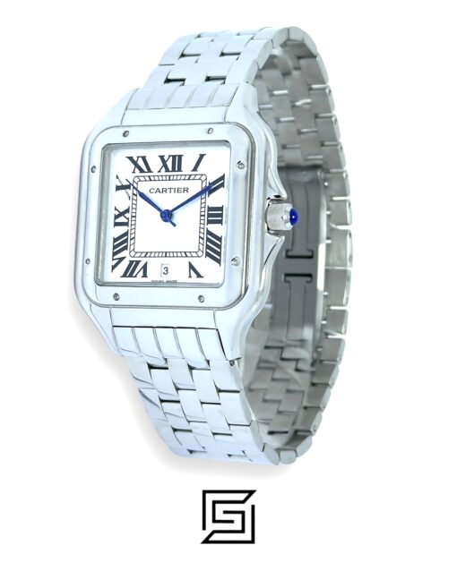 Cartier Santos 644329 Quartz White Roman Dial – Stainless Steel 30mm
