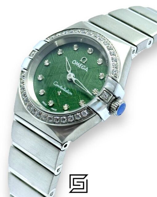 Alternative view of Omega Constellation Green Dial Diamond Bezel Ladies’ Watch