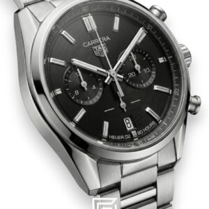 TAG Heuer Carrera Grey Dial Chronograph Stainless Steel Men’s Watch - Image 2