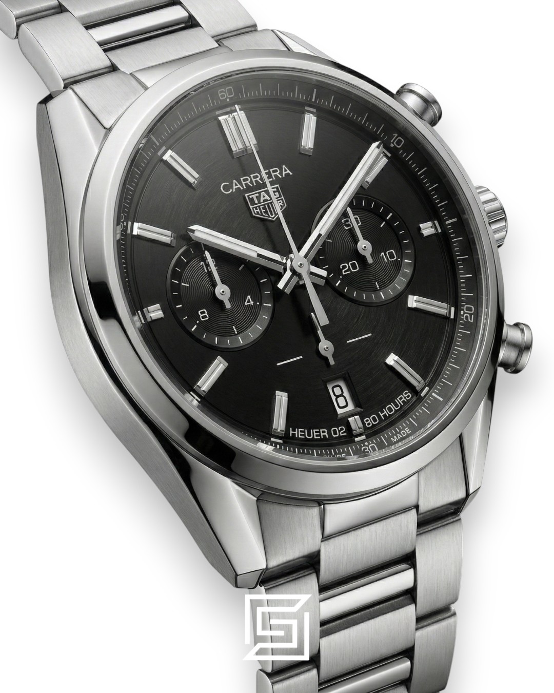 TAG Heuer Carrera Grey Dial Chronograph Stainless Steel Men’s Watch - Image 2