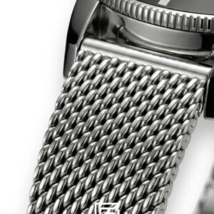 Breitling Superocean Heritage Chronograph – Black Dial – Mesh Strap – Japanese Quartz - Image 3