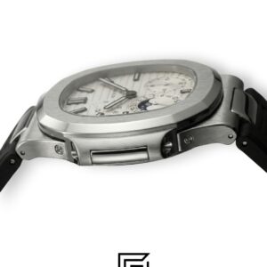 Patek Philippe Grand Complication – White Dial × Black Rubber Strap – Japanese Automatic - Image 3