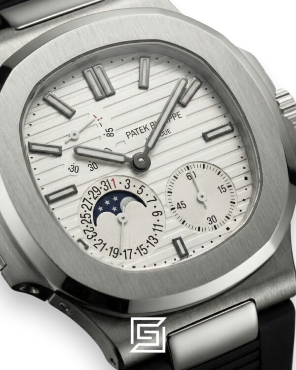 Patek Philippe Grand Complication – White Dial × Black Rubber Strap – Japanese Automatic