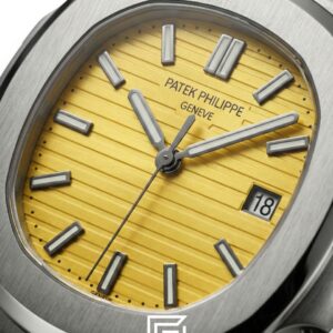 Patek Philippe Nautilus – Yellow Dial – Black Rubber Strap – Japanese Automatic - Image 2