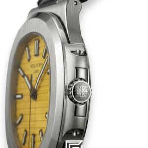 Patek Philippe Nautilus – Yellow Dial – Black Rubber Strap – Japanese Automatic - Image 3