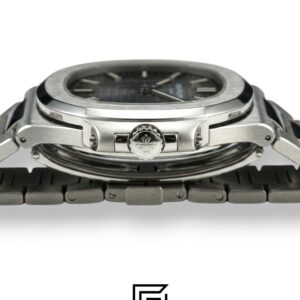 Patek Philippe Nautilus – Textured Grey Dial - Silver Stainless Steel Bracelet - Japanese Automatic - Image 5