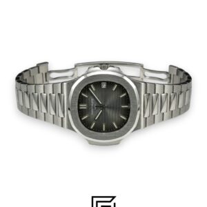 Patek Philippe Nautilus – Textured Grey Dial - Silver Stainless Steel Bracelet - Japanese Automatic - Image 6