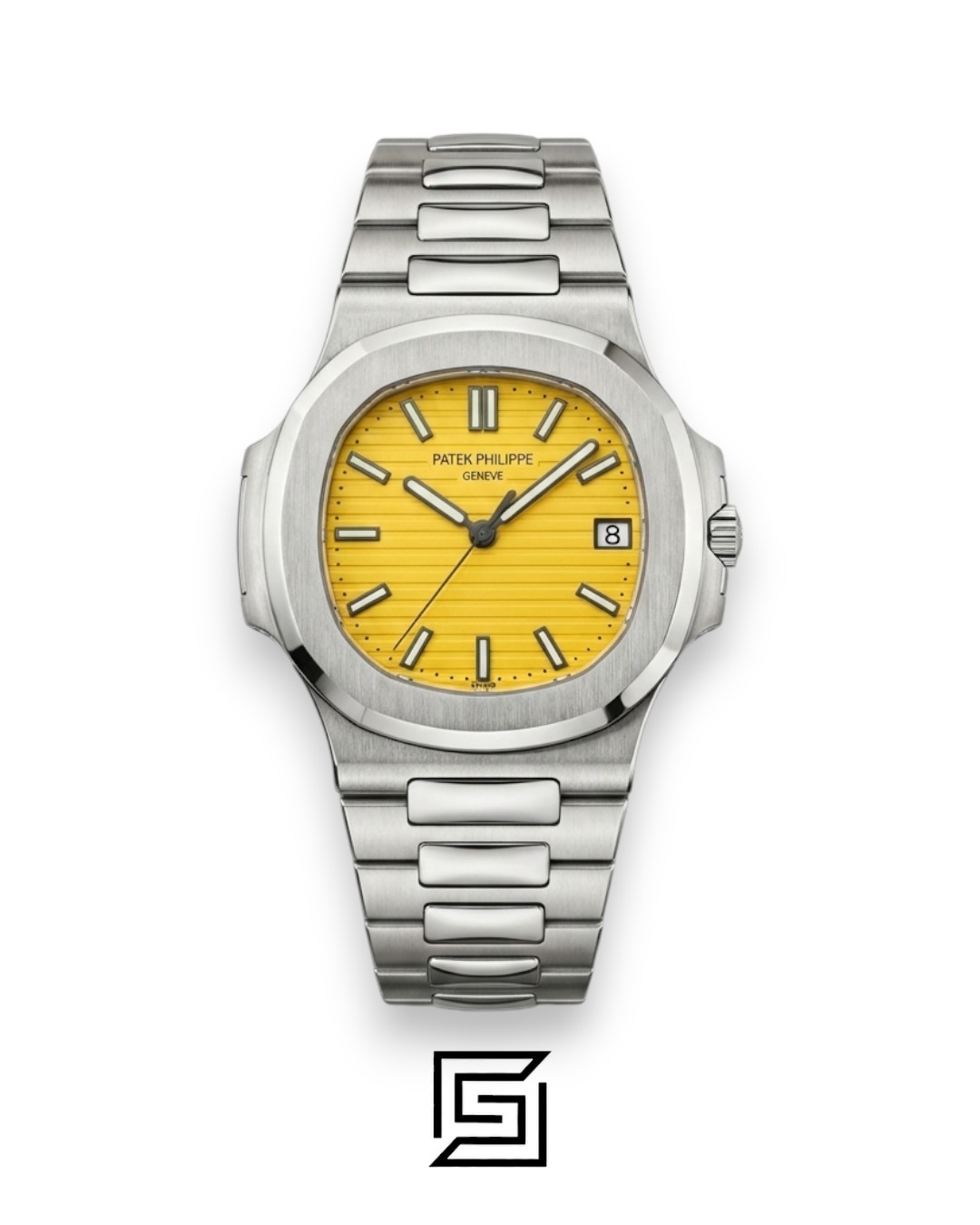 ⁦Patek Philippe Nautilus Yellow Dial Stainless Steel Bracelet – Japanese Automatic⁩ - الصورة ⁦1⁩
