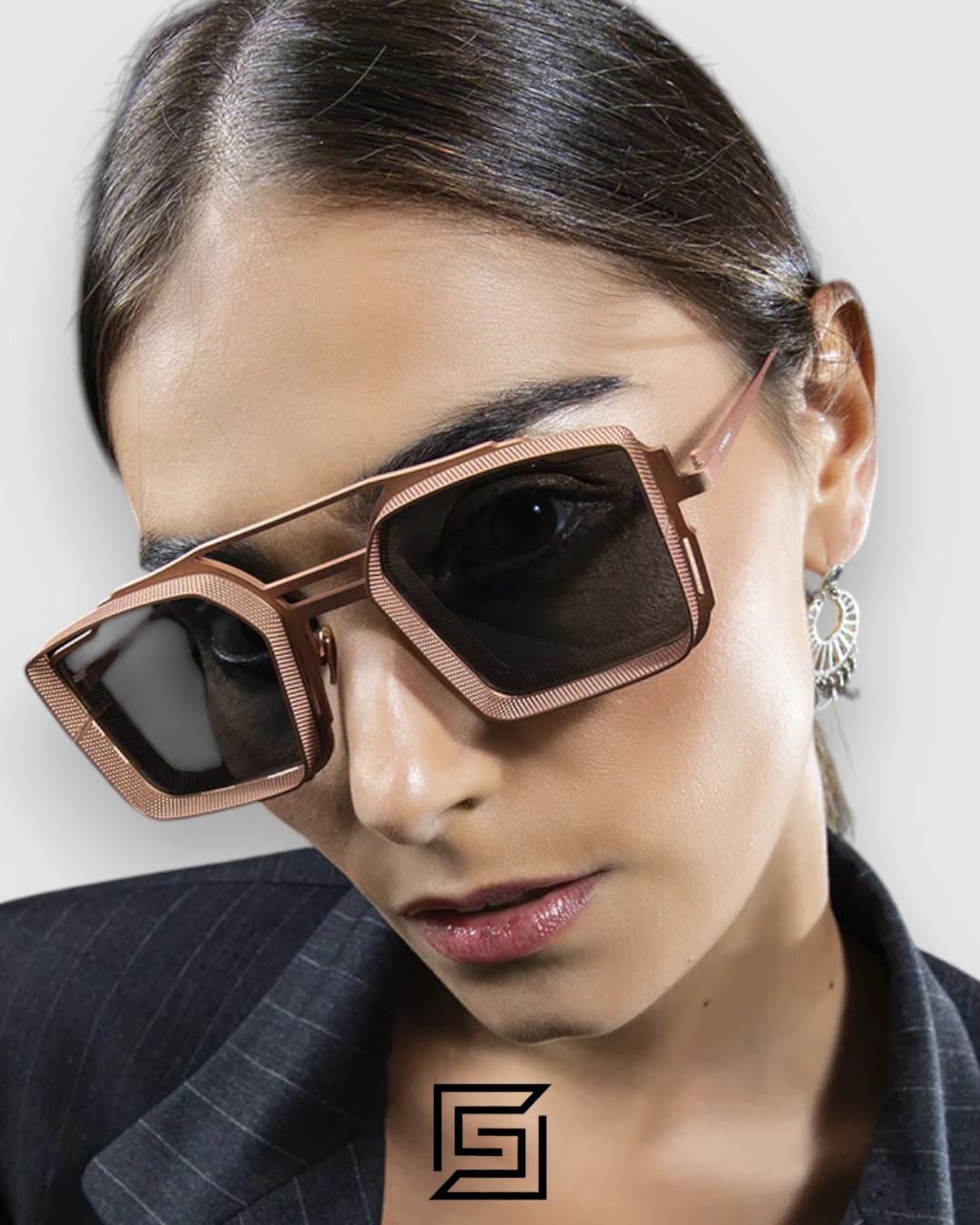 Vysen The Luigi - L6  Rose Gold Frame Black Leanses - Image 4