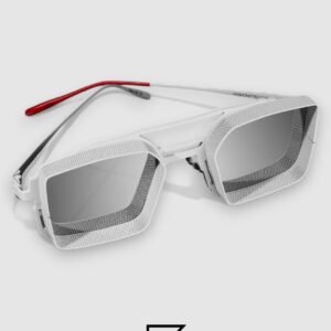 Vysen The Luigi - L8 White Frame Silver Mirror Leanses - Image 3