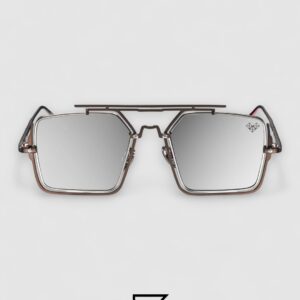 Vysen The Marcus - MA3 Dark Gunmetal Matte & Shiny Silver Frame Silver Mirror Lenses - Image 2
