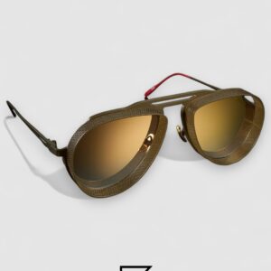 ⁦Vysen The Tom - T6  Dark Military Green Matte Frame Gold Mirror Gradient Lenses⁩ - الصورة ⁦3⁩